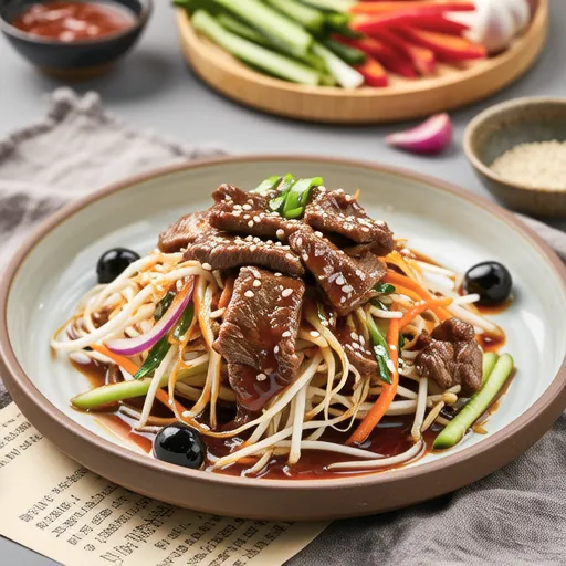 Korean Beef Bulgogi Vegetable Cold Salad