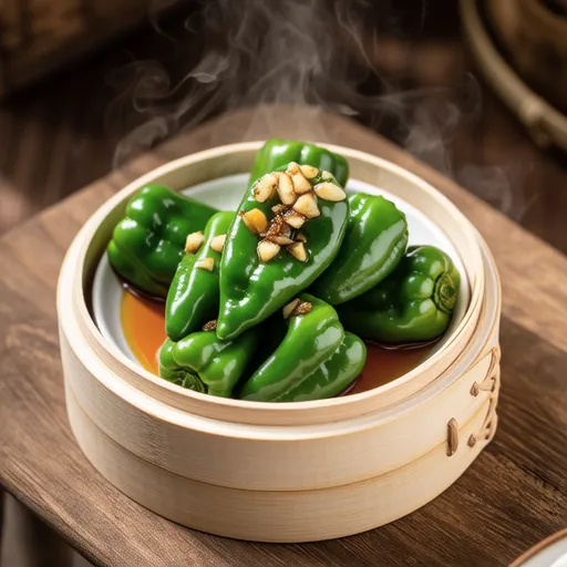 Steamed Shishito Peppers