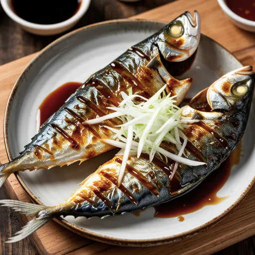Grilled Salted Pacific Saury
