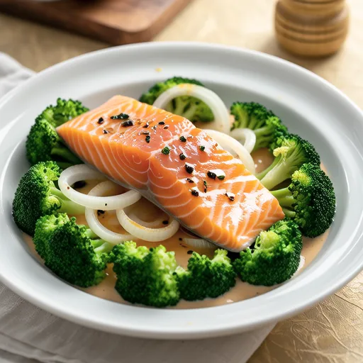 Salted Silver Salmon with Corn Cream Sauce