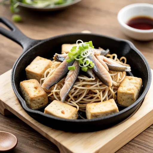 Tofu and Bean Sprout Stir-fry with Tuna