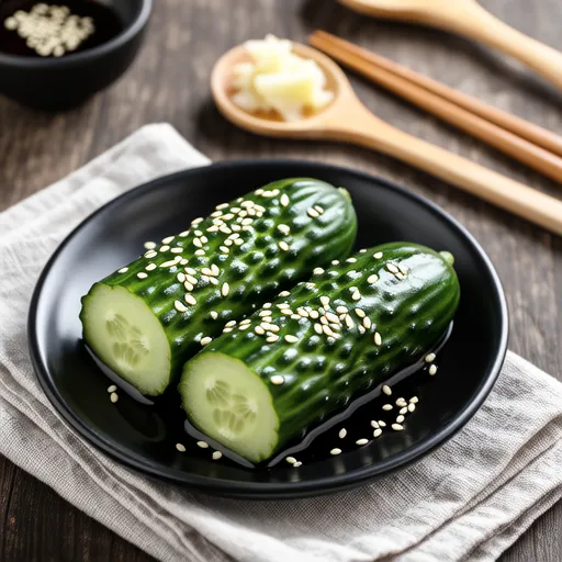 Cucumber with White Dashi Marinade