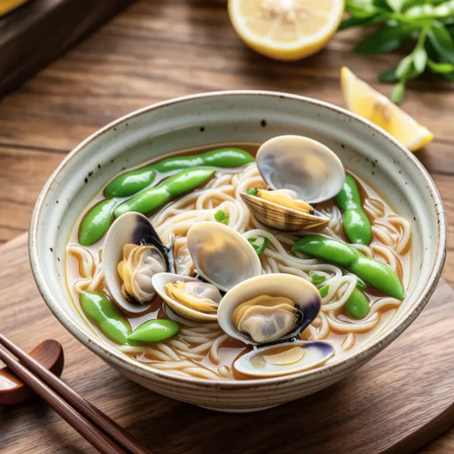 Japanese Clam and Broad Bean Soup
