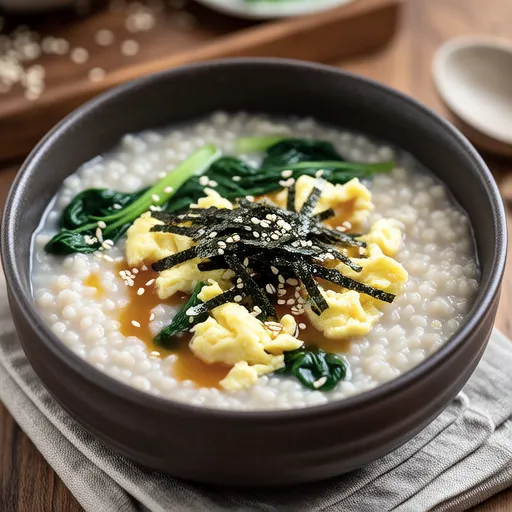 Spinach Egg Porridge