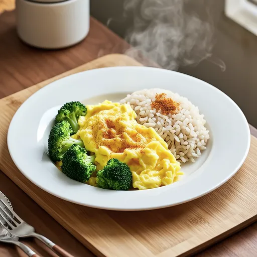 Fluffy Low-Calorie High-Protein Egg Rice Bowl