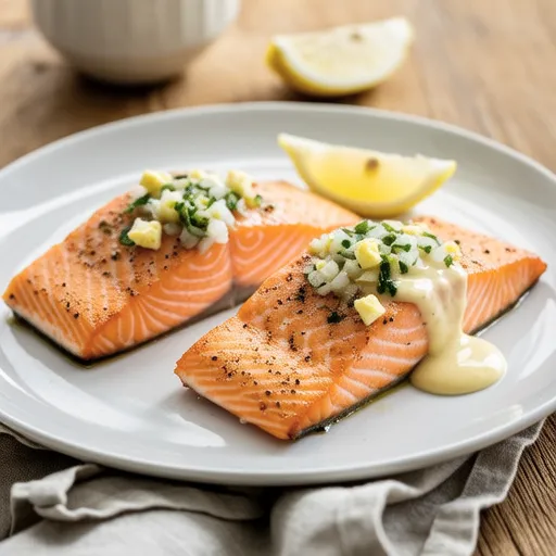 Salmon Meunière with Aurora Tartar Sauce