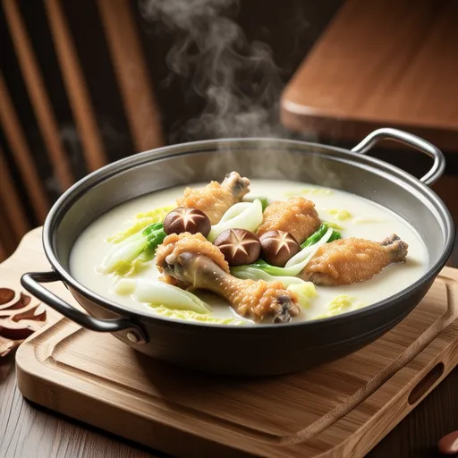 Chicken and Chinese Cabbage Cream Stew