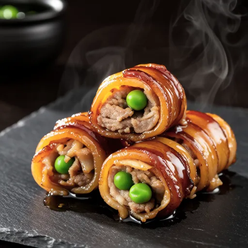Meat-Wrapped Snap Peas