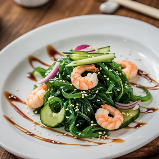 Seaweed Salad with Wasabi Dressing
