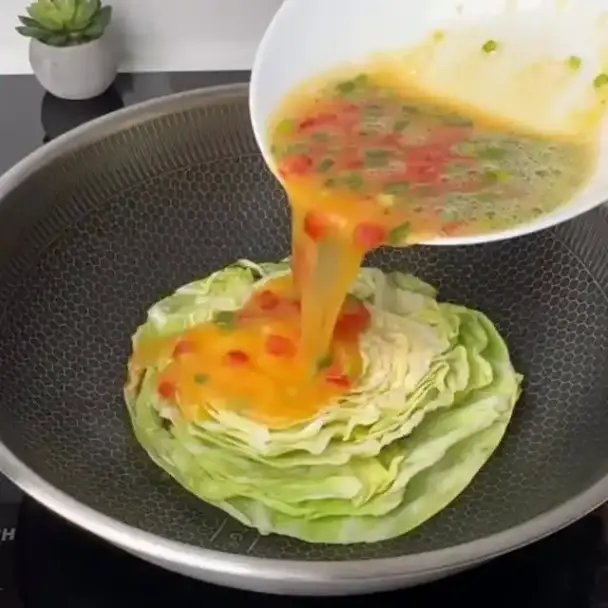 キャベツと卵の朝食レシピ