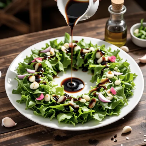 Oriental Dressing Recipe with Wreath Salad