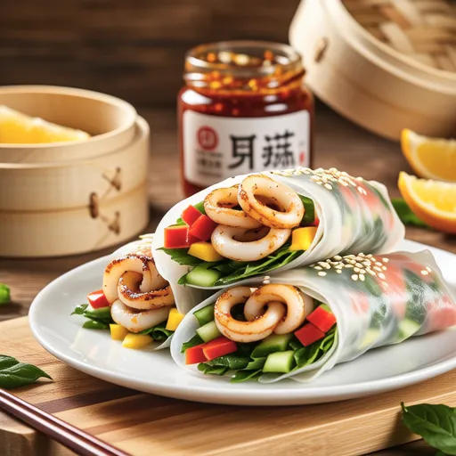 Squid Vegetable Rolls