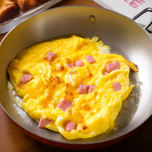Omelette mit Schinken und Käse