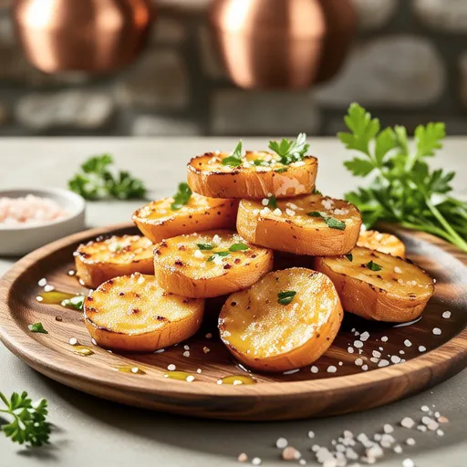 Grilled Yam with Cheese and Breadcrumbs