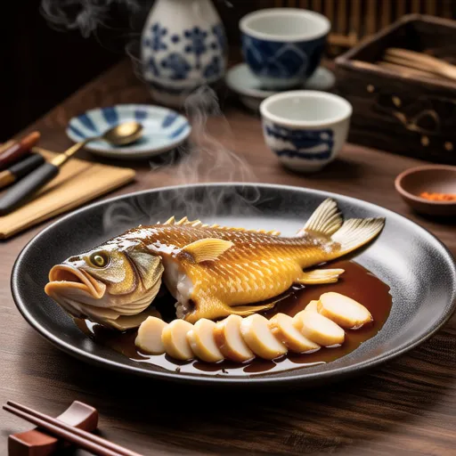 Braised Yellowtail and Daikon