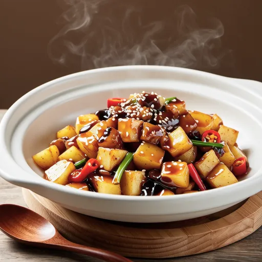Spam Vegetable Potato Stir-fry