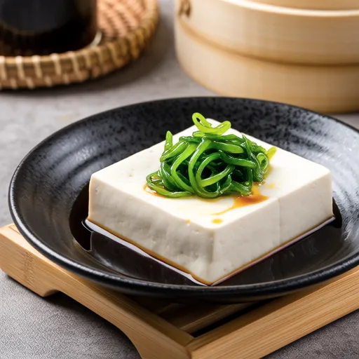 Tofu with Scallion Sesame Oil Sauce