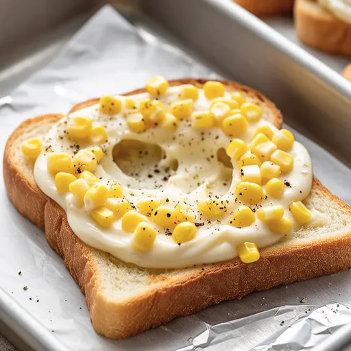 Corn Mayo Cheese Toast