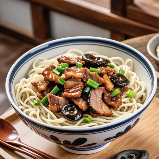 Stir-fried Shirataki with Pork and Green Onion