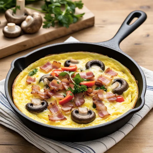 Maitake Spanish Omelette