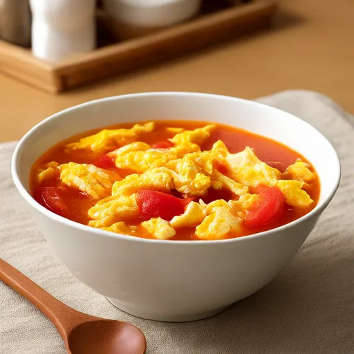 Sopa de Tomate com Ovo