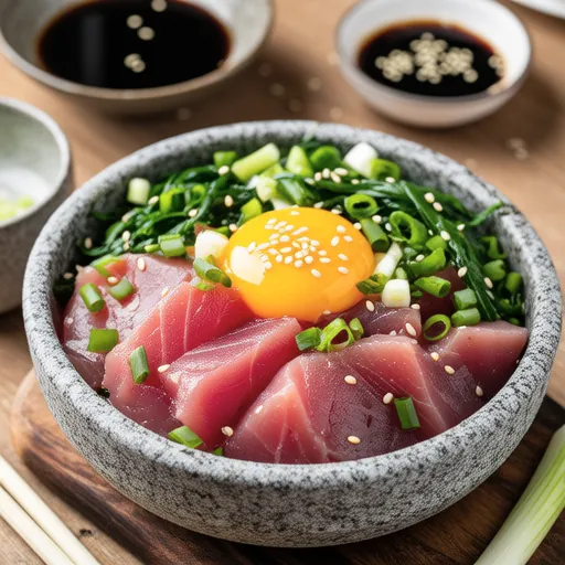 Tuna and Watercress Yukhoe