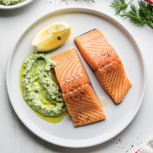 Salmon Meunière with Celery Tartar Sauce