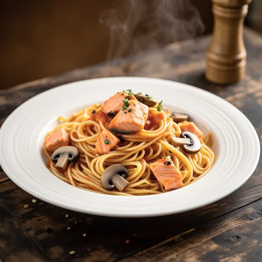 Salmon Tomato Pasta