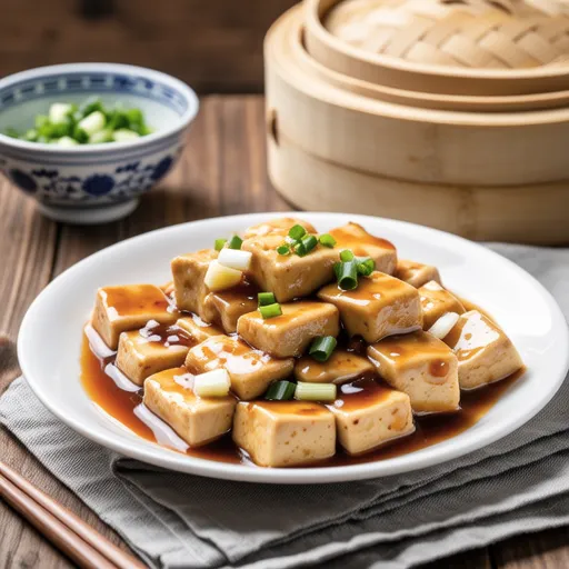 Tofu Braised with Onions
