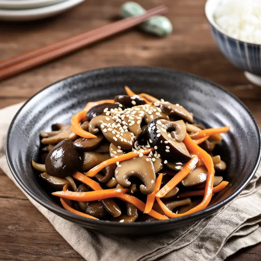 Chinese-style Kinpira with Maitake and Carrot