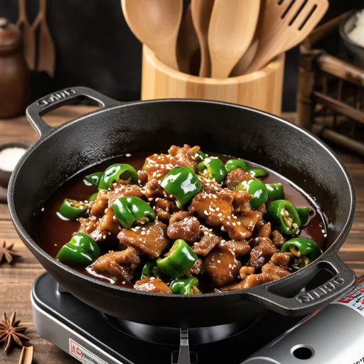 Pork and Shishito Peppers Stir-fry with Ponzu