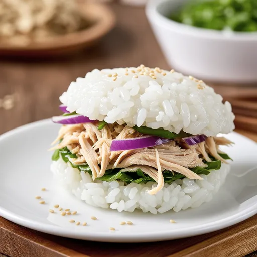 Shredded Chicken and Ume Shiso Onigiri