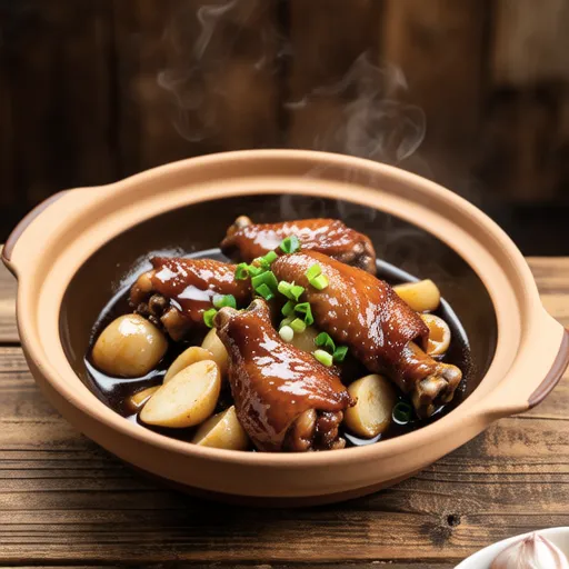 Sweet and Savory Simmered Chestnuts and Chicken