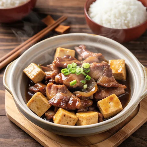 Simple Nikudofu (Simmered Pork and Tofu)