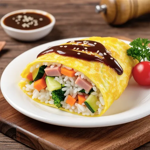 Homemade Omurice with Special Sauce