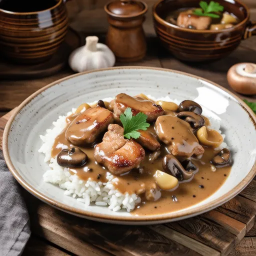 Pork Stroganoff Style