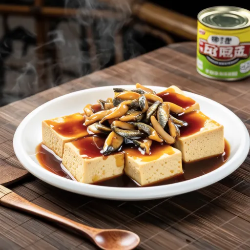 Stir-fried Thick Fried Tofu and Canned Mackerel