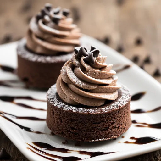 Mini Mocha Cake with Cream Cheese
