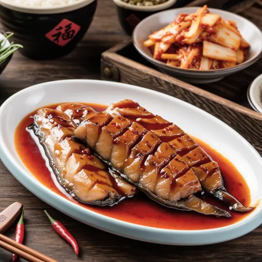 Braised Mackerel with Aged Kimchi