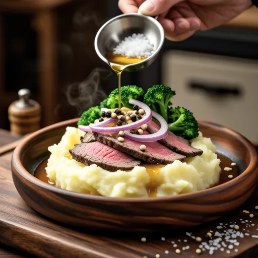 Beef and Watercress Potato Salad
