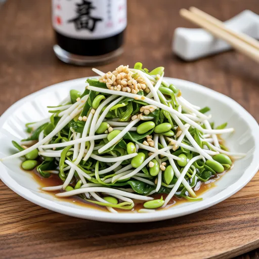 Bean Sprout and Pea Sprout Ponzu Salad