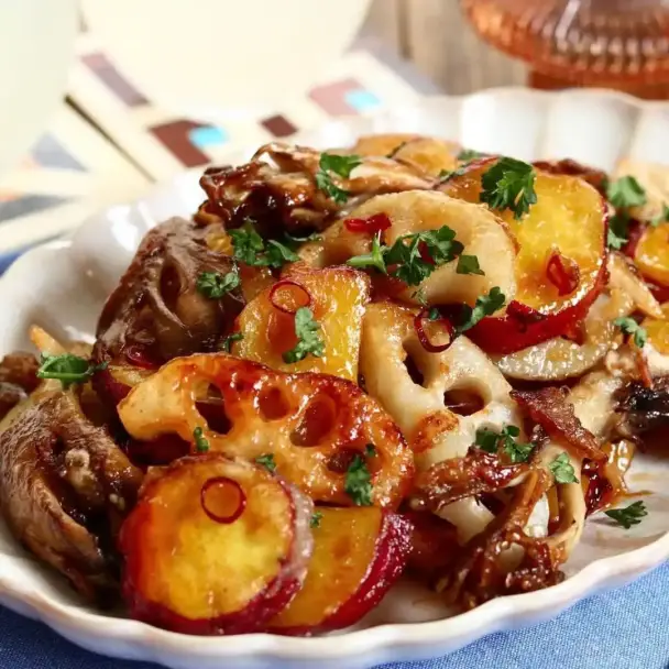 さつまいも・れんこん・舞茸のデリ風お惣菜