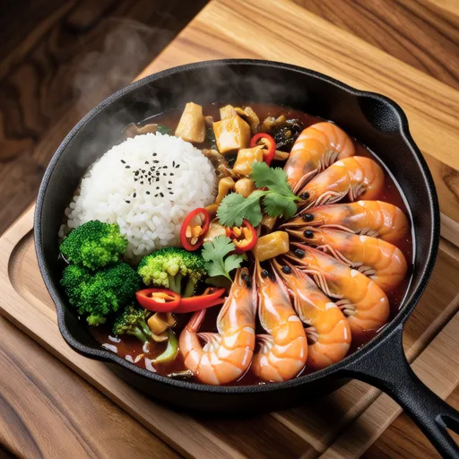 Chili Shrimp Rice Bowl