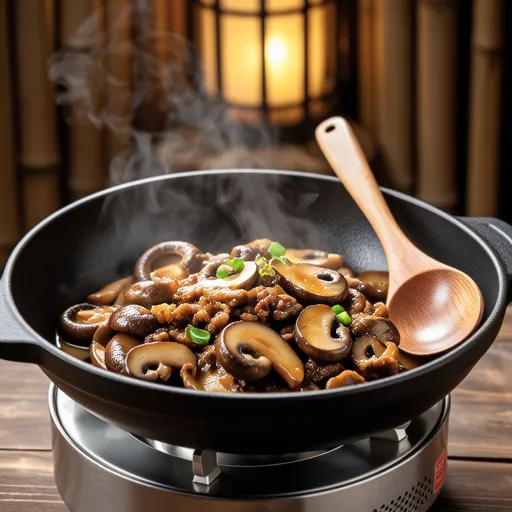 Mushroom and Mackerel Ponzu Stir-fry