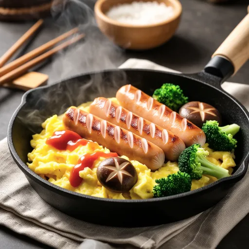 Fish Sausage Stir-fry with Aurora Sauce