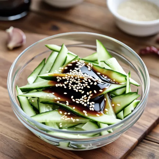 Cucumber and Hijiki Sesame Mayo Salad