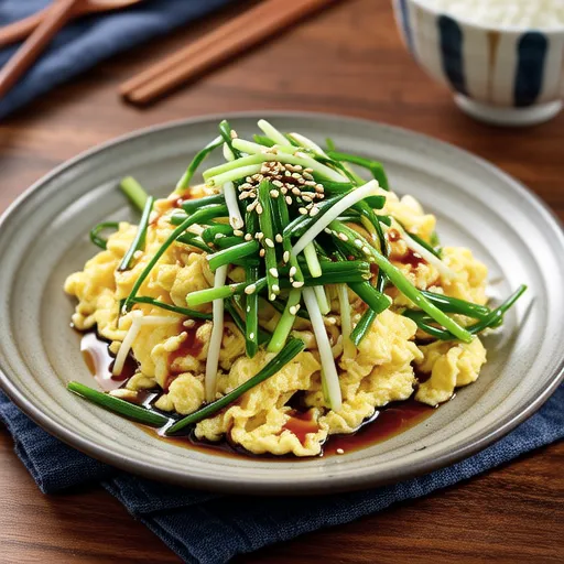Nira Tamago Moyashi Stir-fry