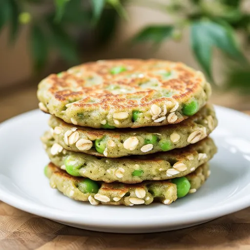 Pea and Oatmeal Pancakes