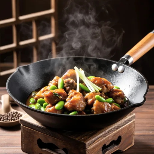 Chicken and Broad Bean Oyster Stir-fry