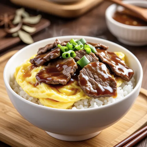 Beef and Egg Rice Bowl